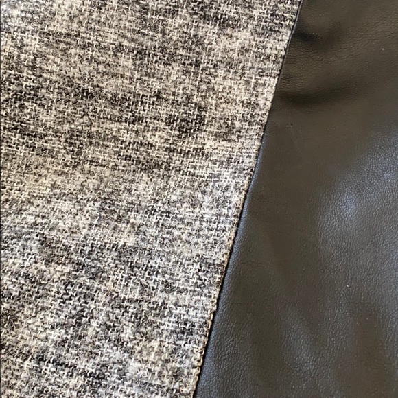 Calvin Klein Tweed and Pleather Pencil Skirt - Picture 3 of 4